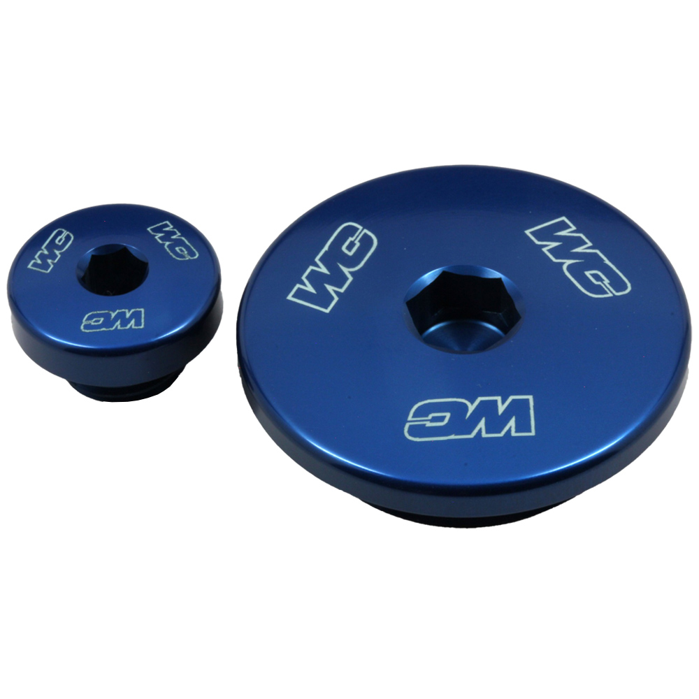 ENGINE PLUGS YAMAHA YZ250F 14-25, YZ450F 10-22, YZ250FX 15-25, YZ450FX 16-25, WR250F 15-25, WR450F 16-25 BLUE